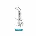 洗面台 LIXIL/INAX Crevi クレヴィ 奥行500タイプ トールキャビネット 間口W300mm 標準タイプ RBS-305-A 収納 洗面化粧台 リフォーム DIY