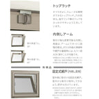 内倒し窓 03605 サーモスA W405×H570mm 複層ガラス アルミサッシ リクシル トステム LIXIL TOSTEM 断熱 窓サッシ リフォーム DIY 3枚目