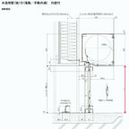 ガレージシャッター 手動 W3001～3300×H2001～2400mm 内部付木造用壁後付 アルミスラット 単窓仕様 オーダーサイズ 住宅用 LIXIL リクシル 車庫 リフォーム DIY 10枚目