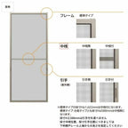 リフォーム網戸 採寸W791-1050×採寸H1569-1968mm 引違い網戸 標準タイプ 窓/テラスサイズ 1枚 LIXIL リクシル純正品 網戸 オーダーサイズ 窓 交換 DIY 8枚目