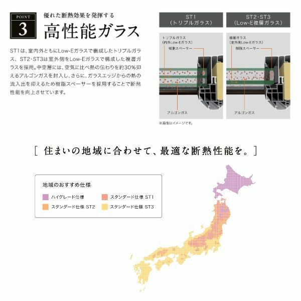 玄関ドア 親子 グランデル2 156型 W1240×H2330mm 断熱玄関 スタンダード仕様 ST3 リクシル トステム LIXIL TOSTEM ドア 扉 おしゃれ 交換 リフォーム DIY 5枚目