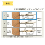 【オーダーサイズ 】TA 室内引戸 Vレール方式 ノンケーシング枠 片引戸トイレタイプ/EAA(パネルタイプ) W884～1964mm×H628～2425mm LIXIL 建具 リフォーム DIY