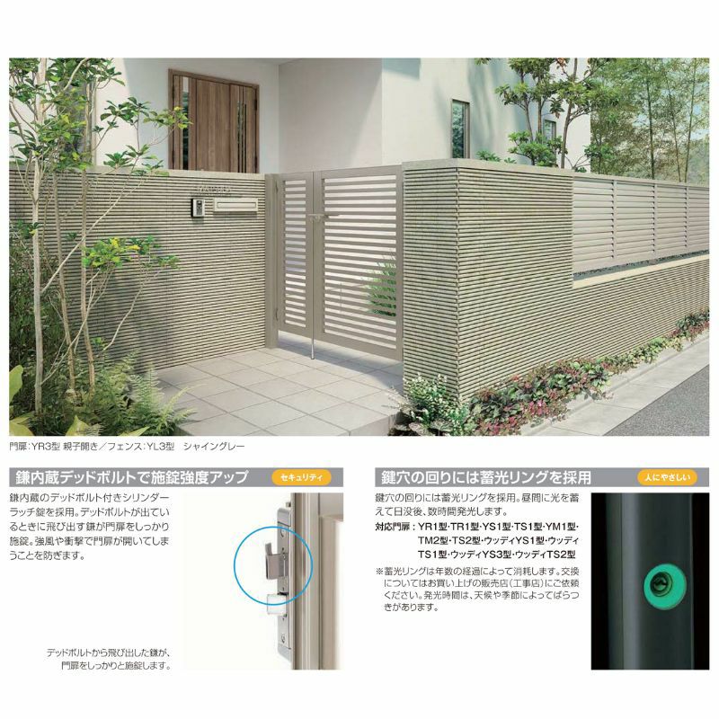 開き門扉AB YR1型 片開き 柱使用 呼称08-10 扉寸法W800×H1000mm リクシル LIXIL 開き門扉 おしゃれ シンプル リフォーム