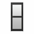 クリエラガラスドアPG 半外付型 三方枠仕様 特注 W566～951×H1097～1900mm オーダーサイズ 店舗ドア 片開きドア 中桟付仕様 複層ガラス LIXIL リクシル DIY