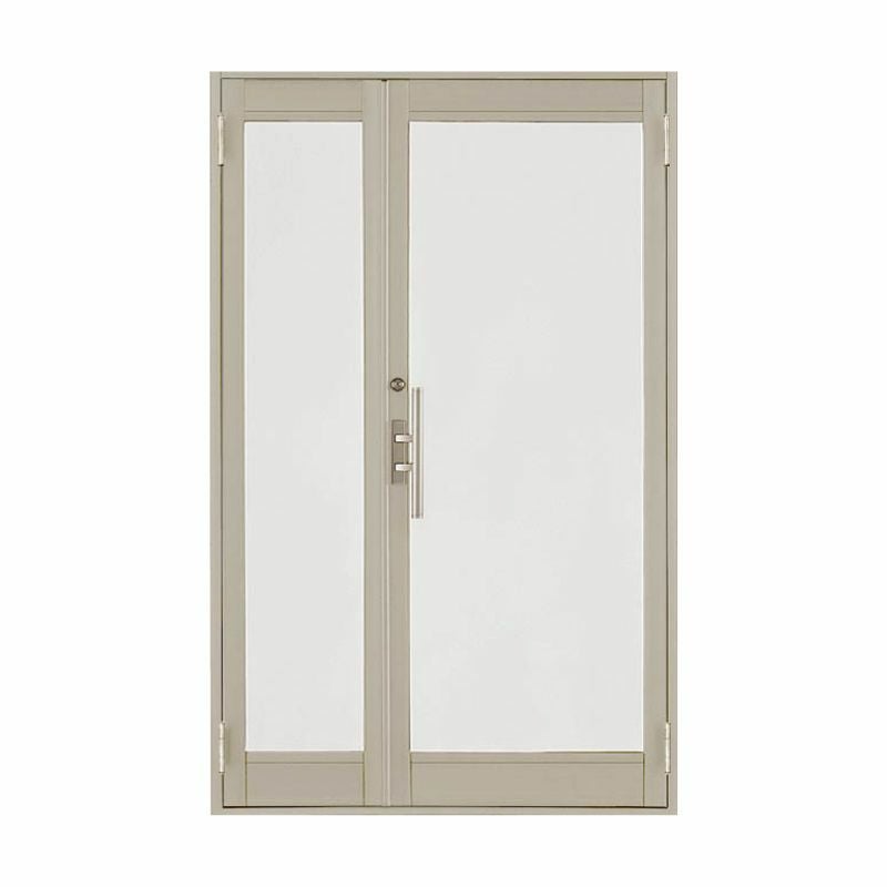 クリエラガラスドアPG 半外付型 特注 W806～1855×H1901～2217mm オーダーサイズ 店舗ドア 親子ドア 1枚ガラス仕様 複層ガラス LIXIL リクシル リフォーム DIY