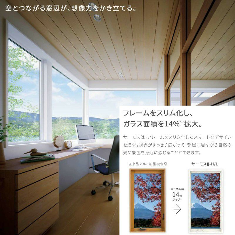 シャッター付引違い窓 レール間カバー枠 18013 サーモス2-H W1845×H1370mm 窓タイプ 2枚建 複層ガラス 樹脂アルミ複合サッシ シャッター LIXIL リクシル