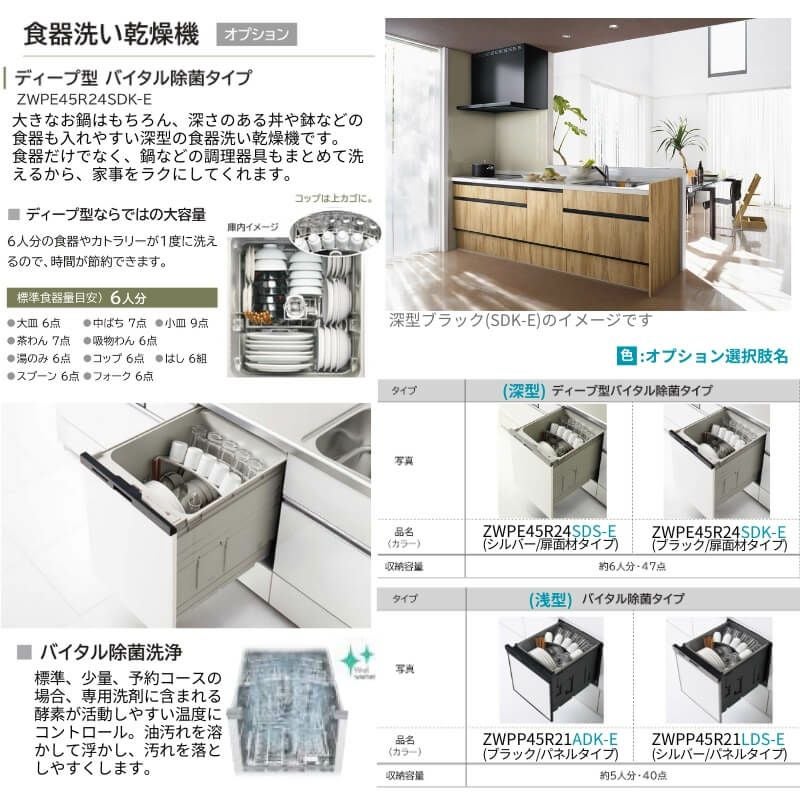 システムキッチン ラクエラ W2100mm L型 スライド収納プラン シンシア TUシンク 3口コンロ 食器洗い乾燥機付 クリナップ 間口210cm ステンレス キッチン おしゃれ 引出し 大容量 下台 流し台 リフォーム リノベ DIY