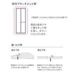 YKKAP 室内折戸 ドアリモ 四方アタッチメント枠付き 無採光デザイン 室内ドア 室内建具 2枚折戸 リフォーム 取替