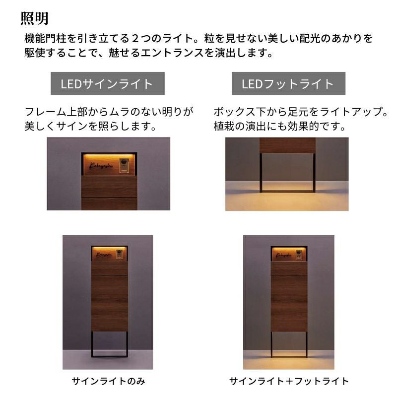 リクシル 機能門柱FF W426×D470×H1353mm 表札なし ポスト 大容量 宅配ボックス おしゃれ LIXIL リフォーム DIY