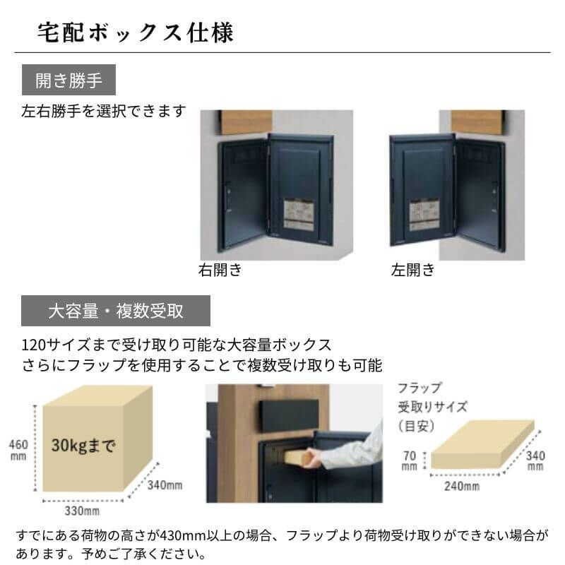 宅配ボックス リクシル ボックスセットKN （エクスポストKN+宅配ボックスKN）W390×D470×H797mm ポスト おしゃれ LIXIL リフォーム DIY