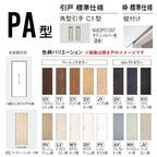 室内引戸 アウトセット納まり 上吊り片引き戸 ベリティス パネル PA型 幅780/650×高さ2035mm 壁付け スタンダード 室内ドア 建具 交換 おしゃれ パナソニック DIY