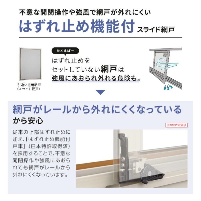 エピソード2NEO専用網戸 引違い網戸 サイズ呼称[07409] 2枚建サッシ用 クリアネット仕様 窓タイプ 純正品 規格サイズ スライド網戸 YKK AP
