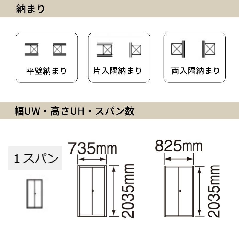 パナソニック ベリティス クローゼットドア 折れ戸 2枚 PA型 (フラット) UW735 UH7尺(2035) ノンレール 収納 建具 リフォーム DIY Panasonic
