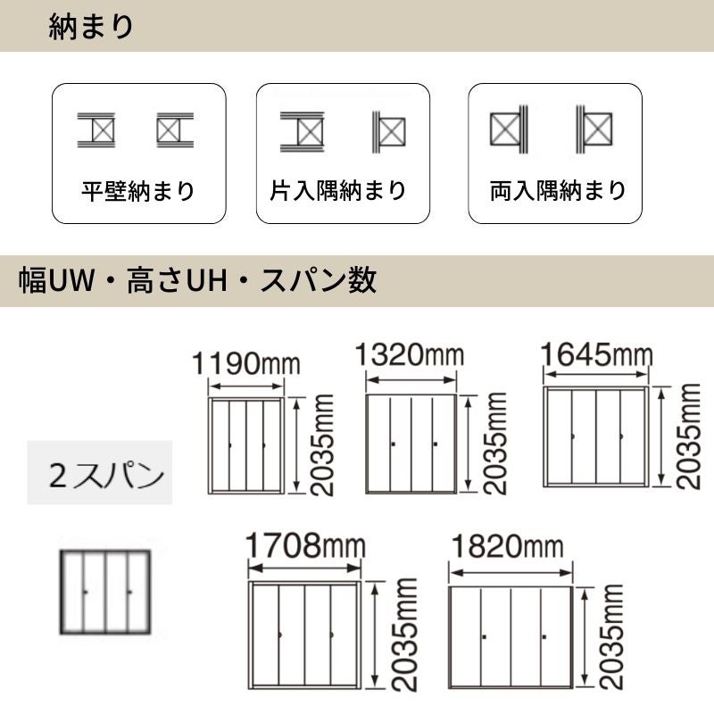 パナソニック ベリティス クローゼットドア 折れ戸 4枚 PA型 (フラット) UW1190/1645/1708 UH7尺(2035) ノンレール 収納 建具 リフォーム DIY Panasonic