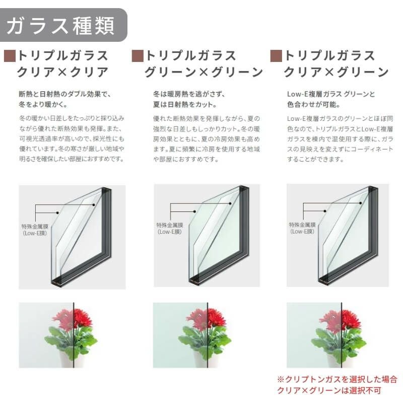 高所用横すべり出し窓 06903 EW (TG) W730×H370mm 樹脂サッシ アングル付 トリプルガラス ガス入り リクシル LIXILトステム ＥＷ 高断熱サッシ リフォーム