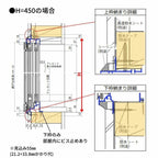 引違い窓 3SH-V 半外付型 1604 簡易限定サッシ YKK 2枚建て W1694mm×H450mm アルミサッシ DIY YKK AP 引き違い窓ミニハウス 交換 仮設 工場