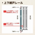 YKKap スライド網戸V2 XMH オーダーサイズ 出来幅MW501~600mm 出来高MH301~400mm  引違い網戸 2枚建て用 1セット 防虫網戸 風通し 簡単 交換 DIY リフォーム