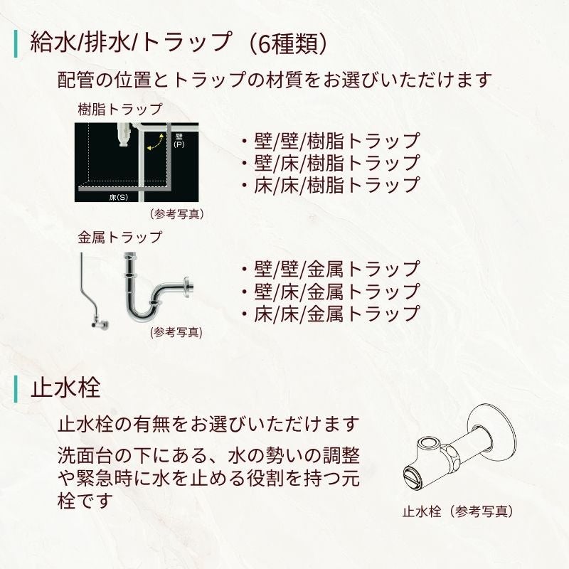 洗面化粧台 カスタムバニティ カウンター間口1100~1800mm 壁位置 両側壁 現場カット可 ボウル間口900mm ボウル位置中央 シャワー水栓 リクシル LIXIL 造作