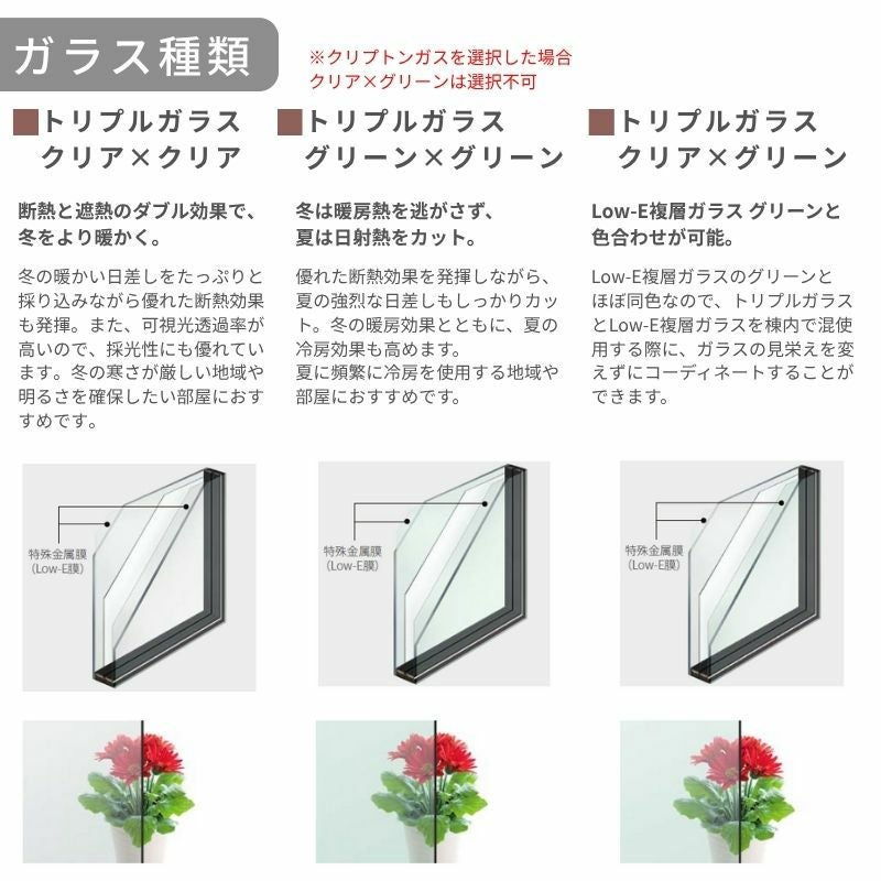 高所用横すべり出し窓165043 EW for Design (TG) W1690×H500mm 樹脂サッシ アングル付 トリプルガラス ガス入り リクシル LIXILトステム 高断熱 リフォーム