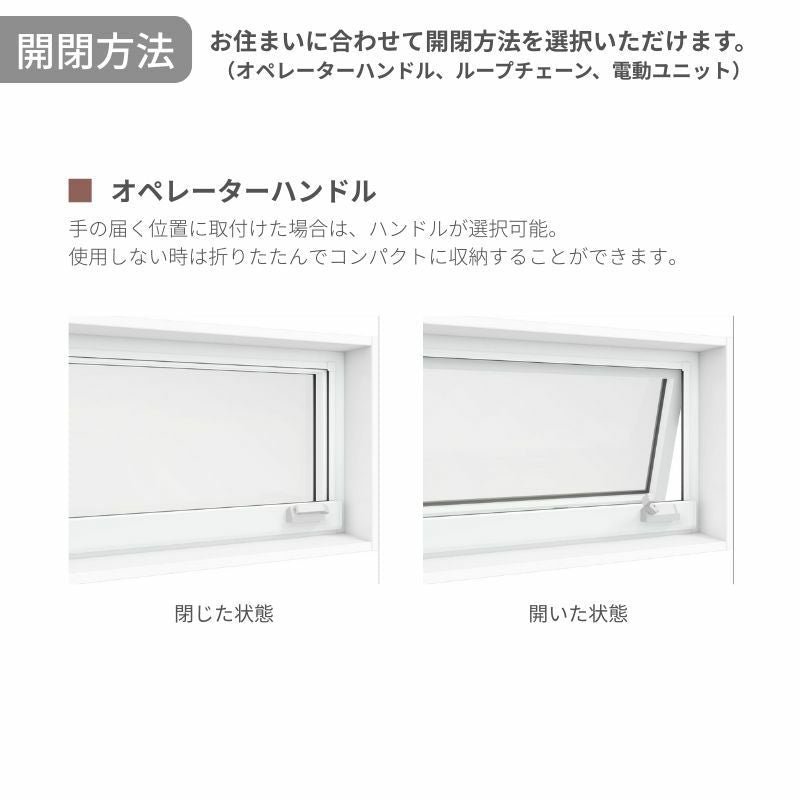 高所用横すべり出し窓165043 EW for Design (TG) W1690×H500mm 樹脂サッシ アングル付 トリプルガラス ガス入り リクシル LIXILトステム 高断熱 リフォーム