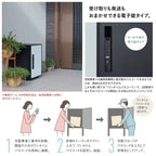 Panasonic 宅配ボックス イーコンボライト ラージタイプ 右開き 電子錠タイプ 幅390×奥行473×高さ790mm CTN6250RB 戸建 パナソニック 置き配 DIY リフォーム