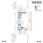 テラスドア 06018 EW for Design(TG) W640mm×H1870mm 樹脂サッシ アングル無 トリプルガラス アルゴンガ…