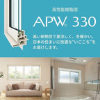 たてすべり出し窓 APW330 グレモンハンドル仕様 02607 W300×H770mm 単窓 木目２色 樹脂窓 断熱窓 サッシ YKKap LowEガラス 樹脂スペーサー