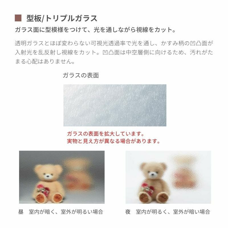 上げ下げ窓 EW 06911 幅730mm×高さ1170mm 樹脂サッシ アングル付き トリプルガラス リクシル LIXIL