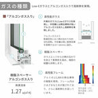 上げ下げ窓 EW 07411 幅780mm×高さ1170mm 樹脂サッシ アングル付き 複層ガラス リクシル LIXIL