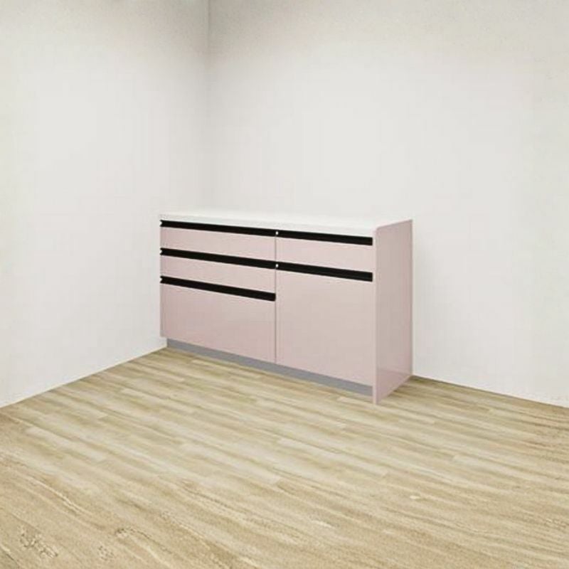 カップボード ラクエラ 間口150cm(90+60cm) フロアカウンター キッチンボード カウンター高さ85cm 奥行45cm W1500mm クリナップ コンフォート 食器棚 シンプル