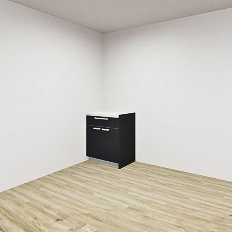 カップボード ラクエラ 間口75cm フロアカウンター キッチンボード カウンター高さ85cm 奥行45cm W750mm クリナップ シンシア 食器棚 一人暮らし シンプル