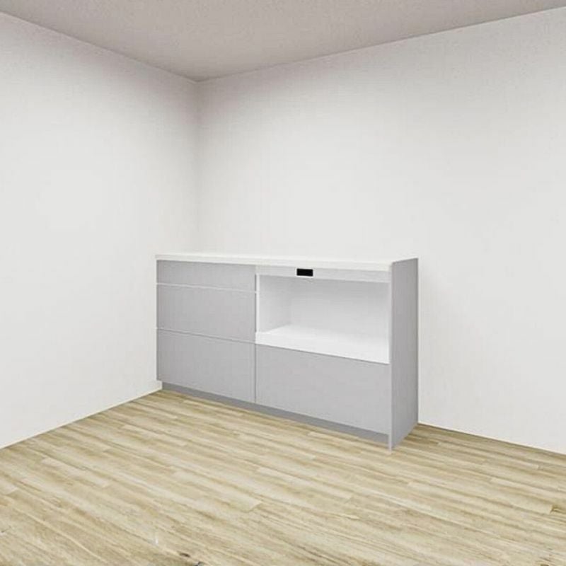 カップボード ラクエラ 間口180cm(90+90cm) ハイフロアカウンター キッチンボード カウンター高さ99cm 奥行45cm W1800mm クリナップ コンフォート 食器棚