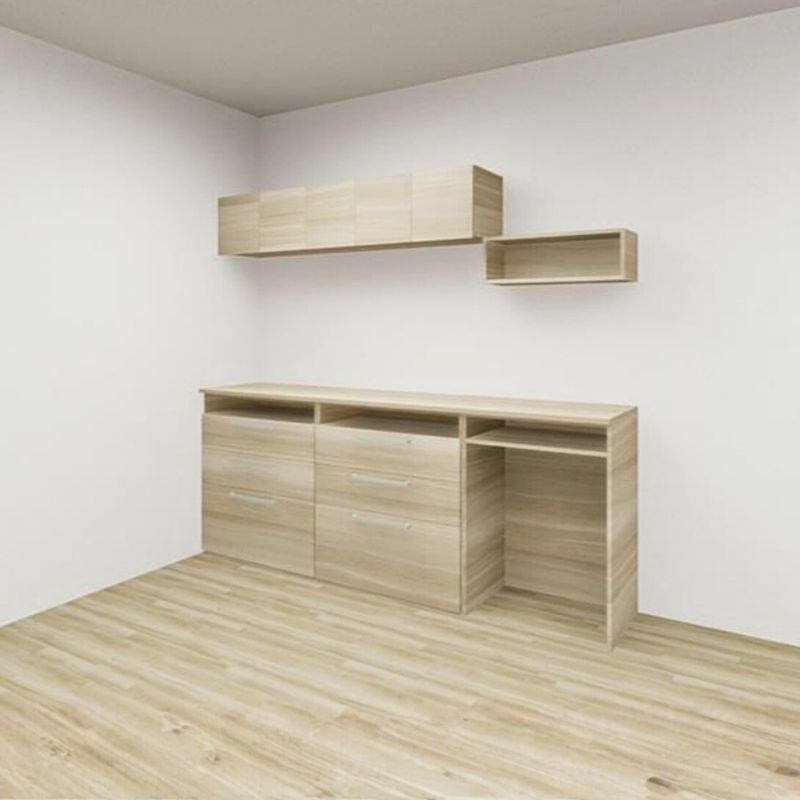 カップボード カグタス収納 間口210cm(75+75+60cm) フロアカウンター キッチンボード カウンター高さ85cm 奥行45cm W2100mm クリナップ  食器棚 壁面収納家具