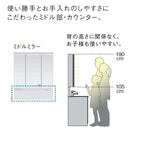 洗面台 パナソニック シーライン セットプラン GC-155D 扉柄タイプB 幅900 奥行530mm パノラマスライドタイプ 抗菌加工 Panasonic D530 おしゃれ リフォーム