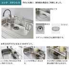 システムキッチン シエラ W2724mm ペニンシュラI型基本プラン 食洗機付き 間口272.4cm 奥行97/75cm グループ3 リクシル 流し台