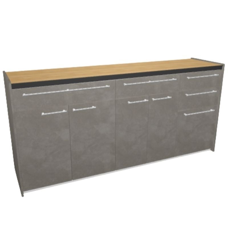26年新モデル カップボード ノクト 食器棚 間口180cm(75+60+45)cm 壁付型 フロアキャビネット カウンター高さ85cm 奥行45cm W1800mm LIXIL リクシル グループ2