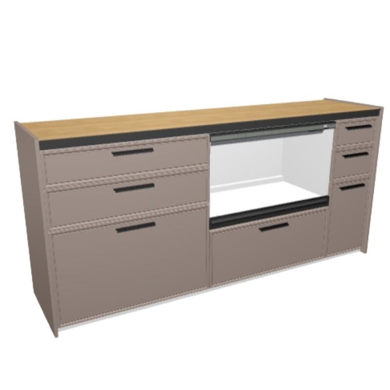 26年新モデル カップボード ノクト 食器棚 間口180cm(75+75+30)cm 壁付型 フロアキャビネット カウンター高さ85cm 奥行45cm W1800mm LIXIL リクシル グループ4