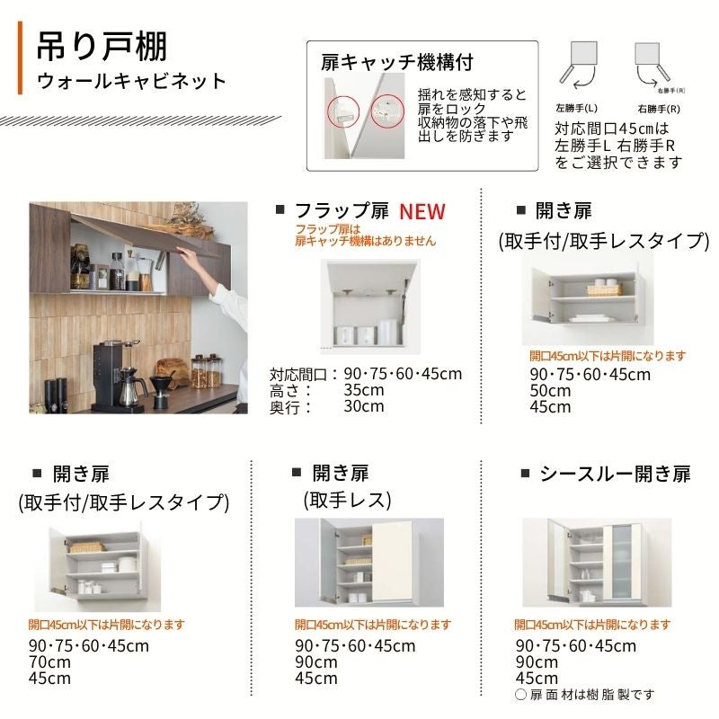 26年新モデル カップボード ノクト 食器棚 間口180cm(90+90)cm 壁付型 フロアキャビネット カウンター高さ85cm 奥行45cm W1800mm LIXIL リクシル グループ1