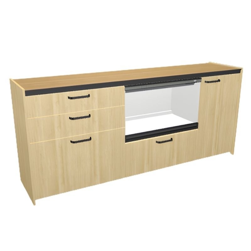 26年新モデル カップボード ノクト 食器棚 間口195cm(75+75+45)cm 壁付型 フロアキャビネット カウンター高さ85cm 奥行45cm W1950mm LIXIL リクシル グループ1
