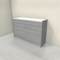 26年新モデル カップボード シエラ 間口150cm(75+75cm) ハイフロアキャビネット 壁付け型 カウンター高さ99cm 奥行45cm W1500mm グループ3 LIXIL リクシル 食器棚 ロータイプ キッチン収納 キッチンボード セミオーダー 仕様変更 施主支給 リフォーム DIY
