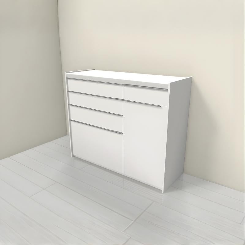26年新モデル カップボード シエラ 間口120cm(75+45cm) ハイフロアキャビネット 壁付け型 カウンター高さ99cm 奥行45cm W1200mm グループ3 LIXIL リクシル 食器棚 ロータイプ キッチン収納 キッチンボード セミオーダー 仕様変更 施主支給 リフォーム DIY
