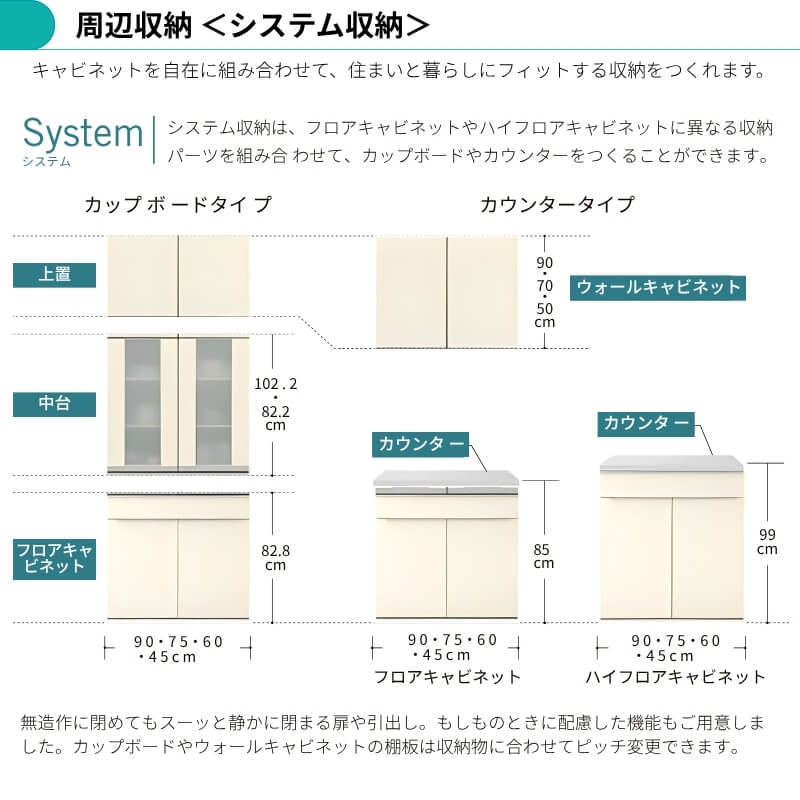 カップボード リクシル セミオーダー食器棚 LIXIL おしゃれ 安い