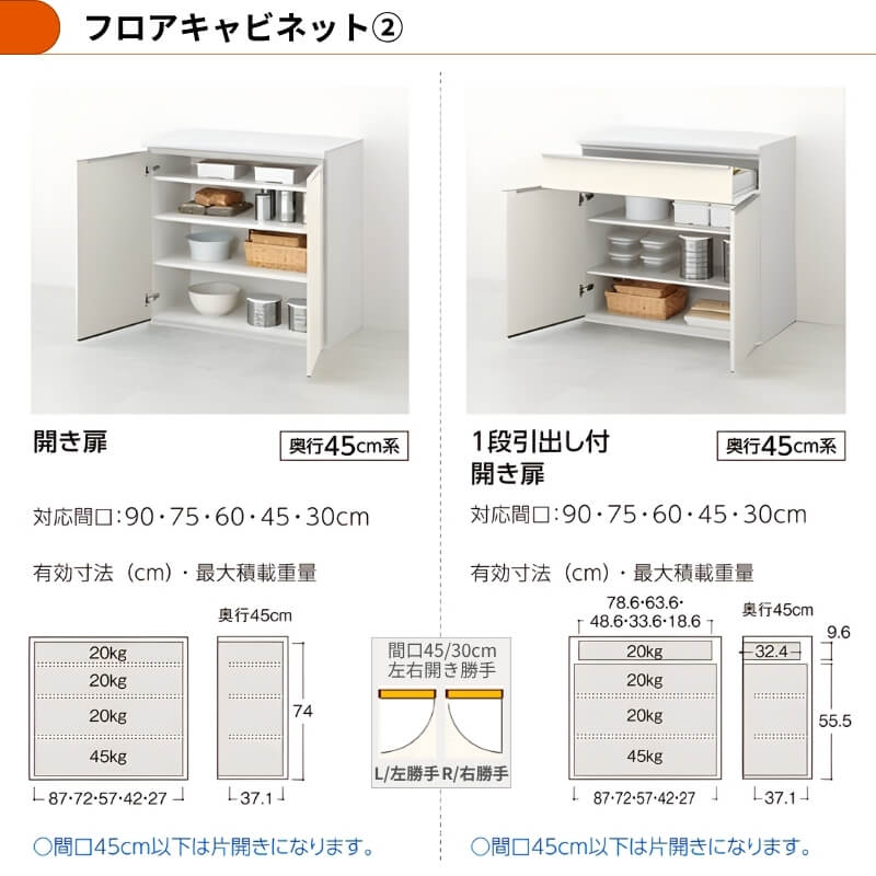 26年新モデル カップボード シエラ 間口120cm(60+60cm) フロアキャビネット 間仕切り型 カウンター高さ85cm 奥行45cm W1200mm グループ1 LIXIL リクシル 食器棚 ロータイプ キッチン収納 キッチンボード セミオーダー 仕様変更 施主支給 リフォーム DIY
