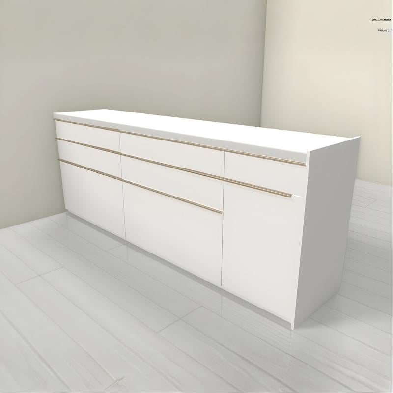 26年新モデル カップボード シエラ 間口225cm(90+90+45cm) フロアキャビネット 間仕切り型 カウンター高さ85cm 奥行45cm W2250mm グループ3 LIXIL リクシル 食器棚 ロータイプ キッチン収納 キッチンボード セミオーダー 施主支給 リフォーム DIY