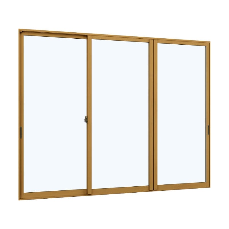 内窓 二重窓 YKK ウチリモ 3枚建 引違い窓 単板ガラス 組子なし 和紙調 3mm W1901～2200 H1401～1800mm YKKap 断熱 防音 結露対策 マンション 薄型 サッシ