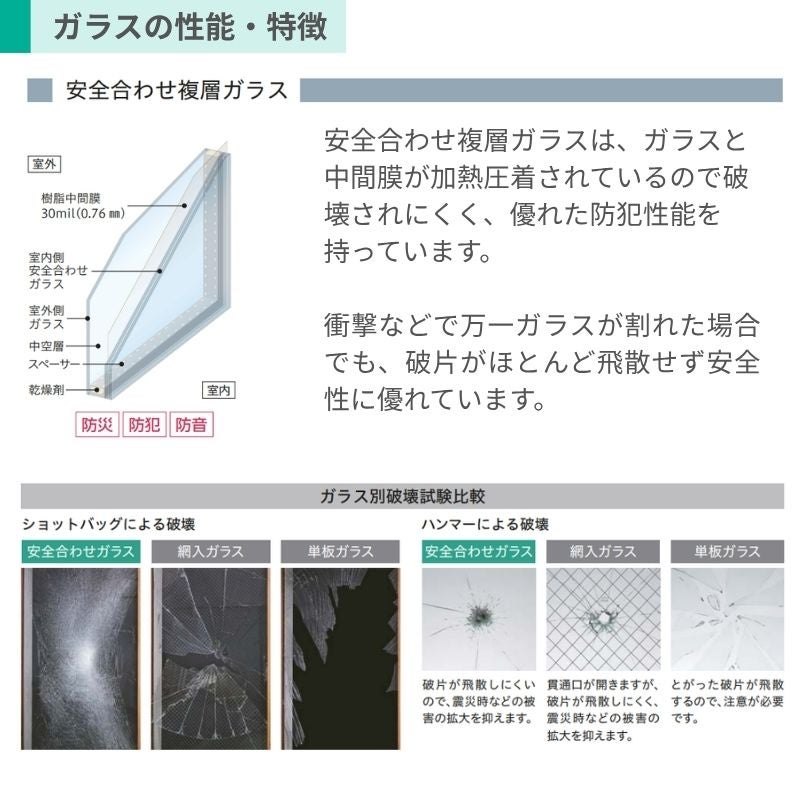 二重窓 内窓 YKK ウチリモ 内開き窓 安全合わせLow-E複層ガラス W200～400 H1201～1400mm YKKap 断熱 防音 結露対策 マンション 薄型 サッシ