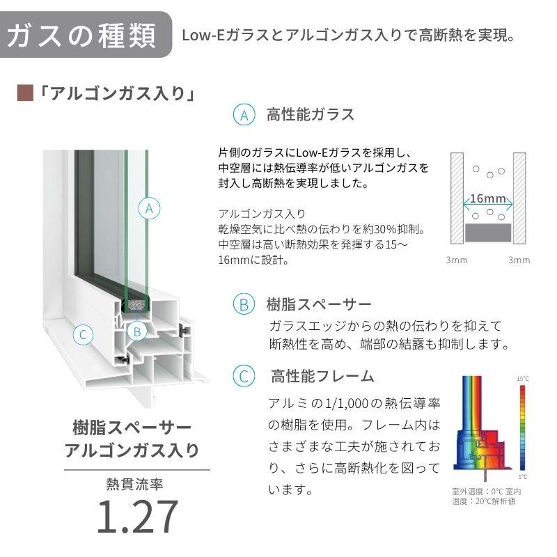 高所用横すべり出し窓 165033 EW for Design (PG) W1690×H400mm 樹脂サッシ アングル無 複層ガラス ガス入り リクシル LIXILトステム 高断熱 リフォーム