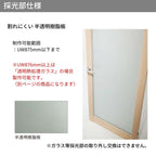 【オーダーサイズ】パナソニック ベリティス 片開きドア 大採光 半透明樹脂板 MP型  UW500～875 UH1700～2400mm スタ…