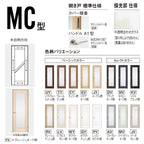【オーダーサイズ】パナソニック ベリティス 片開きドア 採光タイプ MC型  UW500～956 UH1700～2400mm スタンダードレーベル 固定枠 内装ドア 建具 DIY
