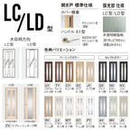 【オーダーサイズ】パナソニック ベリティス 片開きドア 採光タイプ LC型  UW500～956 UH1700～2400mm スタンダードレーベル 固定枠 内装ドア 建具 DIY